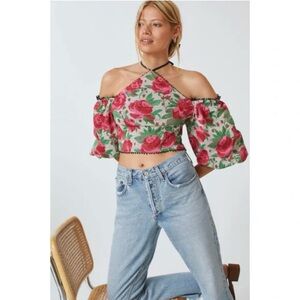 Anthropologie Frida off-shoulder Halter top